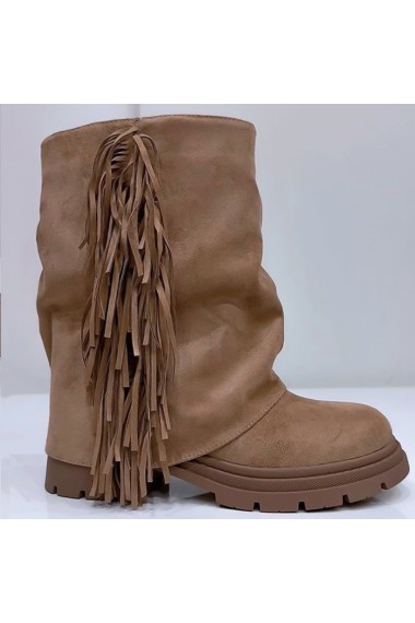 „SANDSTORM”– beżowe botki z...