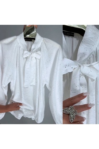 „Scarlett” Biała koszulowa...